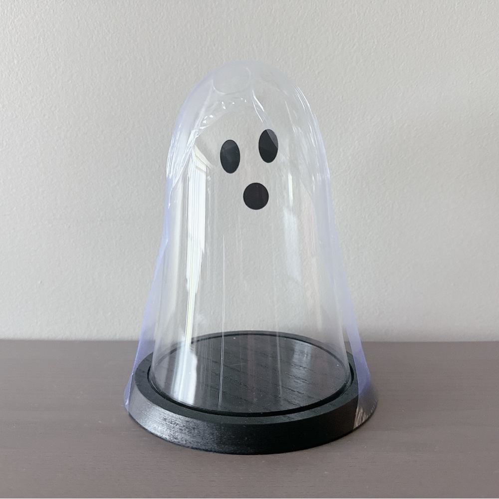 🎃 Ghost glass container New with tags! Halloween decor fall
